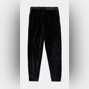 NWOT Sacre Solei Velour Track Pants in Black Size M